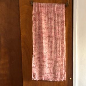 Silk Scarf with Painted Polka Dots